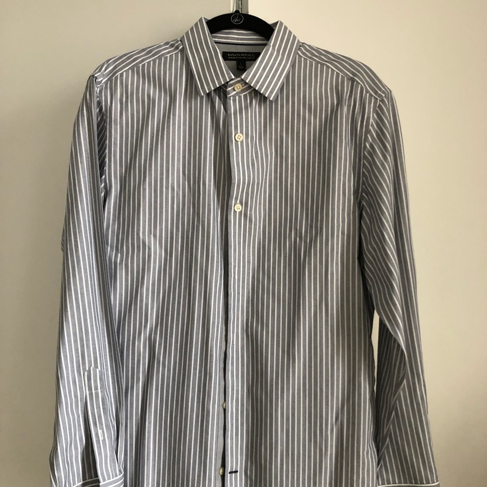 Men’s striped dress shirt